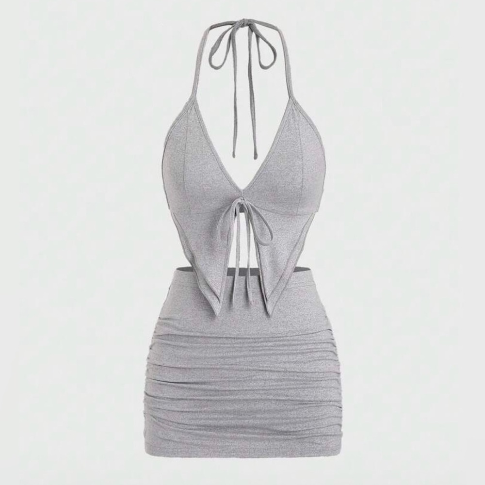 SHEIN Gray Mini Skirt